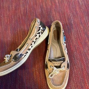 Leopard Print Sperrys